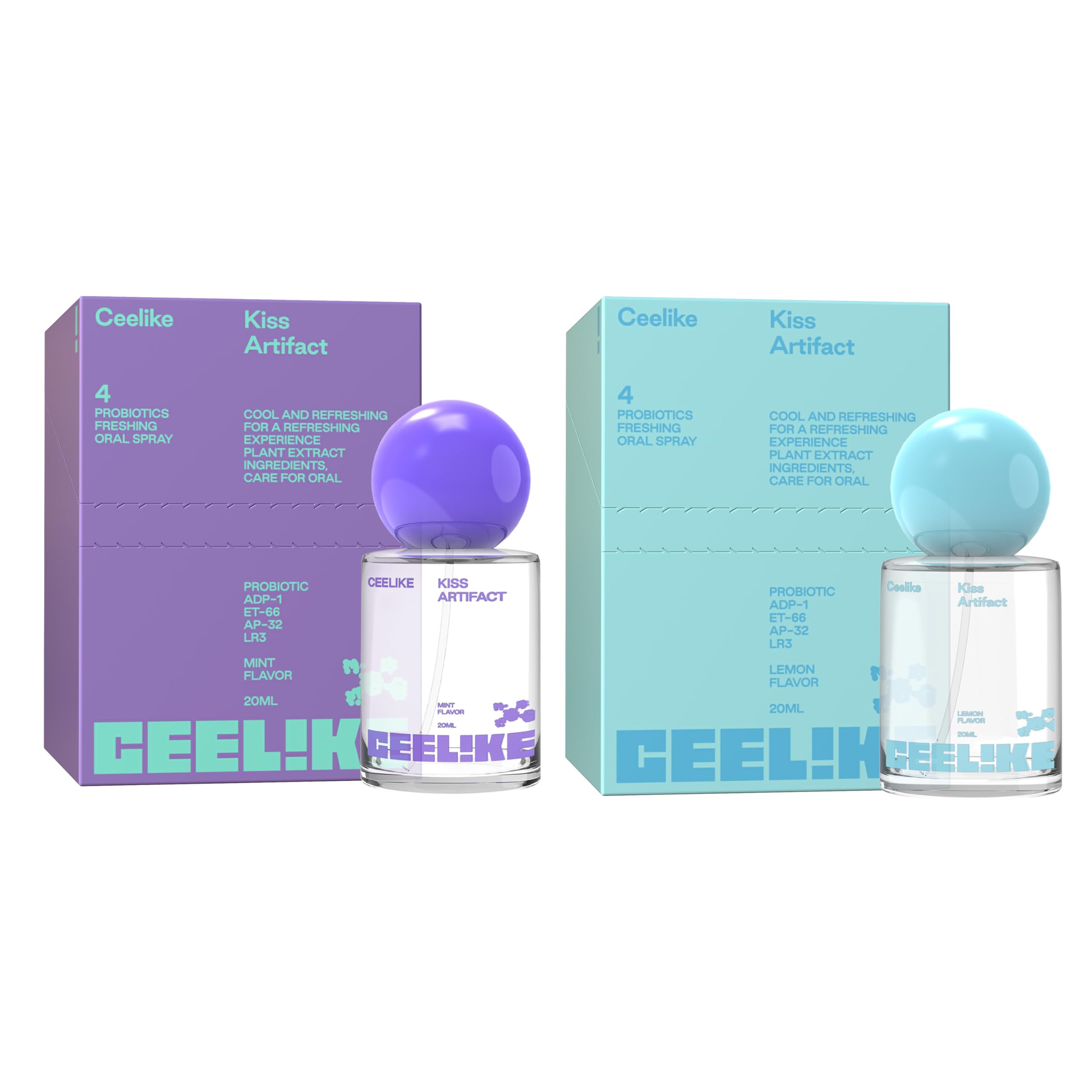 Amazon.com : CEELIKE Oral Mist Spray, Mint & Lemon Flavor Portable